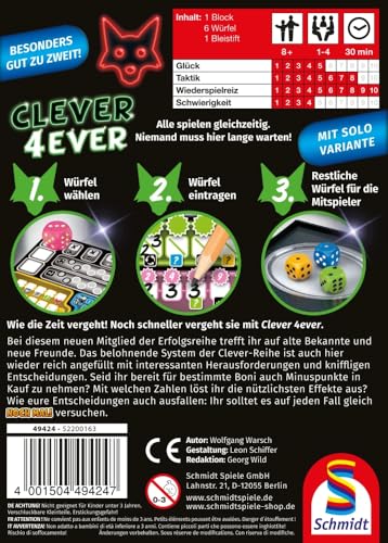 schmidt-spiele-49424-clever-4-ever-w-rfelspiel-1-4-spieler image 6