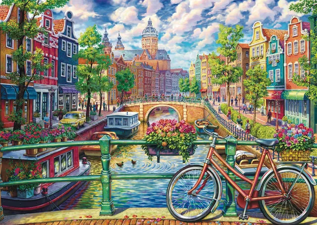 schmidt-thomas-kinkade-amsterdamer-grachtenzauber-puzzle-1000 image 1