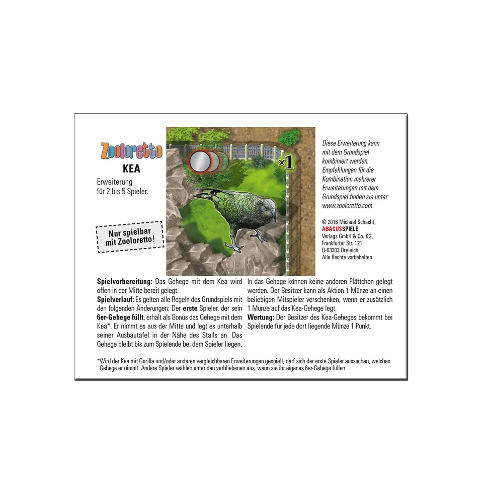 abacusspiele-zooloretto-kea-goodie-erweiterung-bonusgehege image 1