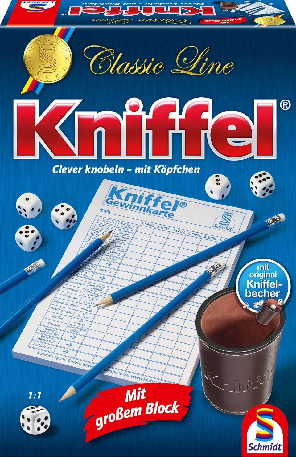 schmidt-kniffel-classic-line-w-rfelspiel-mit-becher-gro image 1