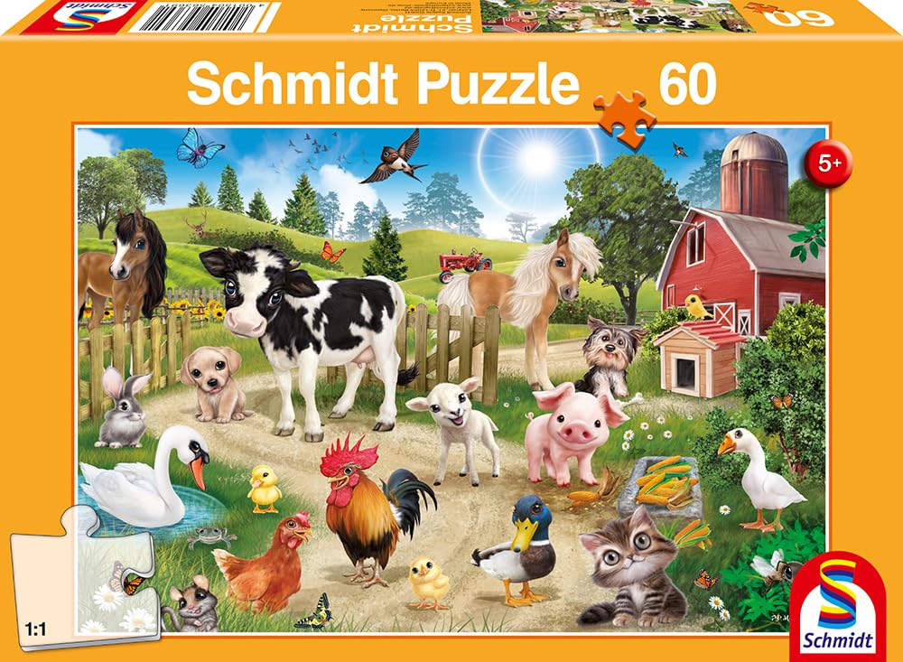 schmidt-spiele-animal-club-bauernhoftiere-kinderpuzzle-60-teile image 4