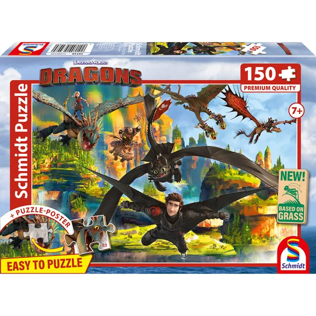schmidt-spiele-56548-fliegende-drachen-kinderpuzzle-150-teile image 1