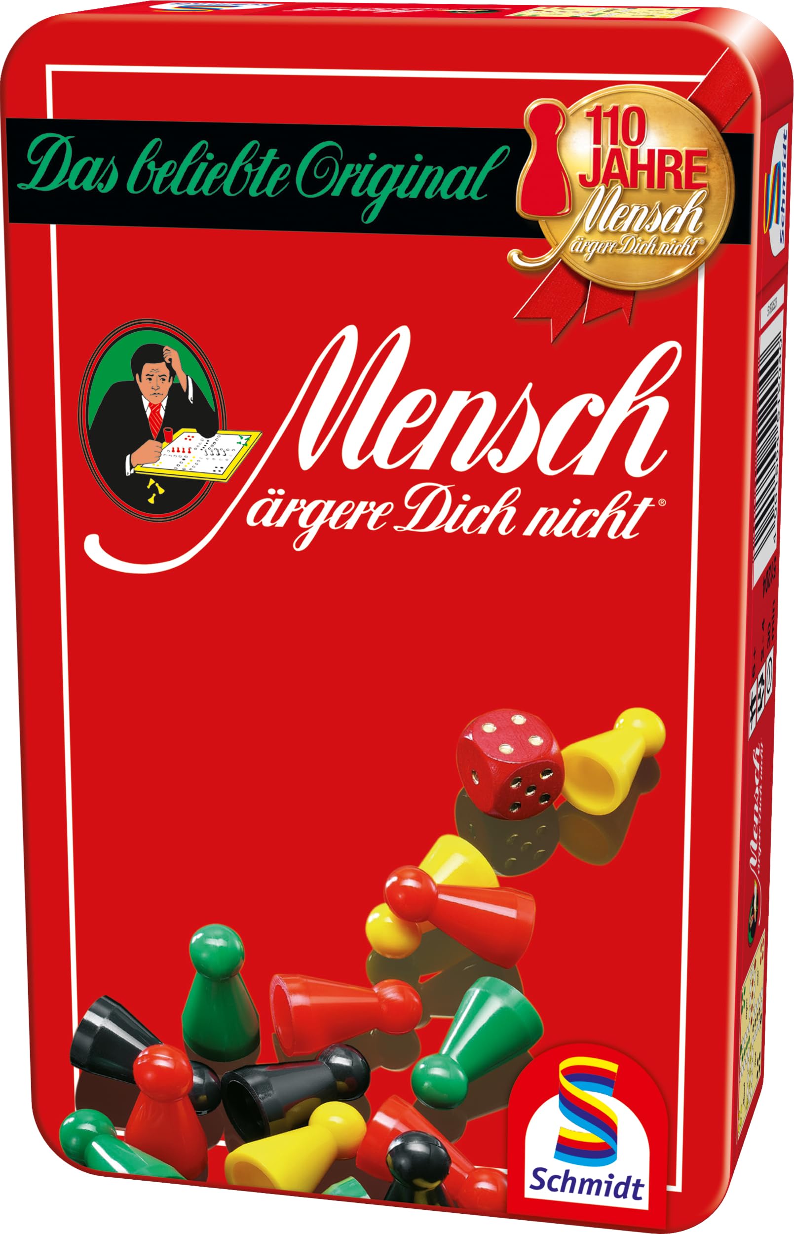 schmidt-spiele-mensch-rgere-dich-nicht-metalldose-reisespiel image 1