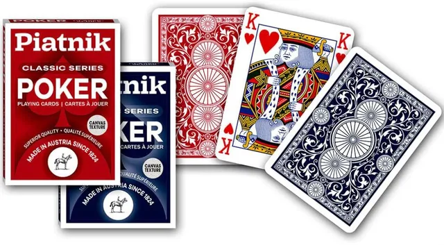 piatnik-1393-poker-classic-series-spielkarten-rot-schwarz image 1