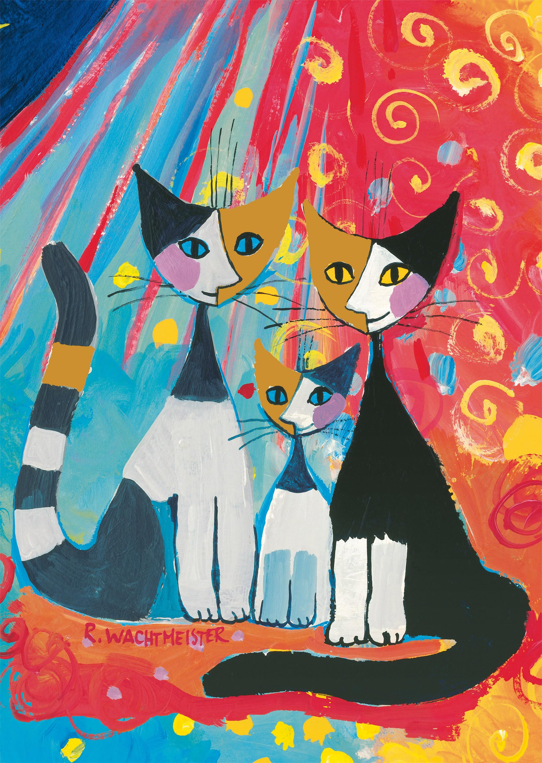 schmidt-spiele-58659-gl-ckliche-katzenfamilie-puzzle-1000-teile image 1