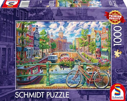 schmidt-thomas-kinkade-amsterdamer-grachtenzauber-puzzle-1000 image 8
