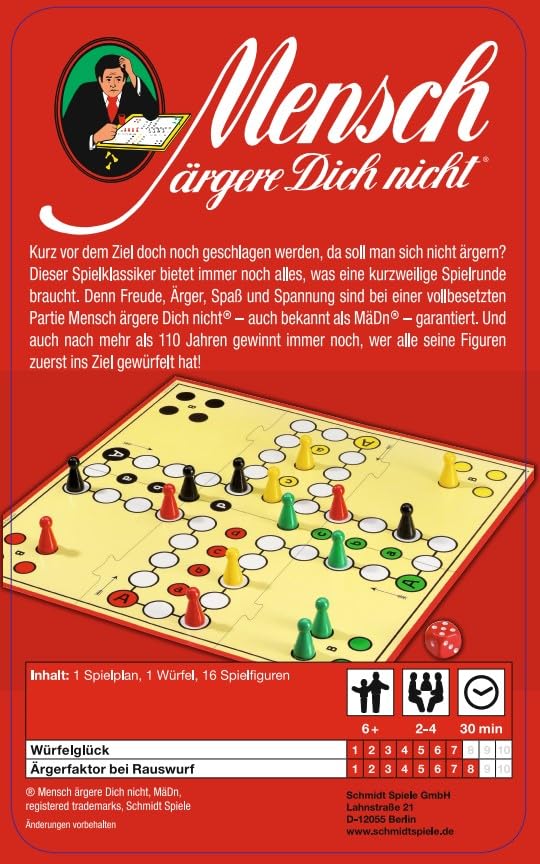 schmidt-spiele-mensch-rgere-dich-nicht-metalldose-reisespiel image 6