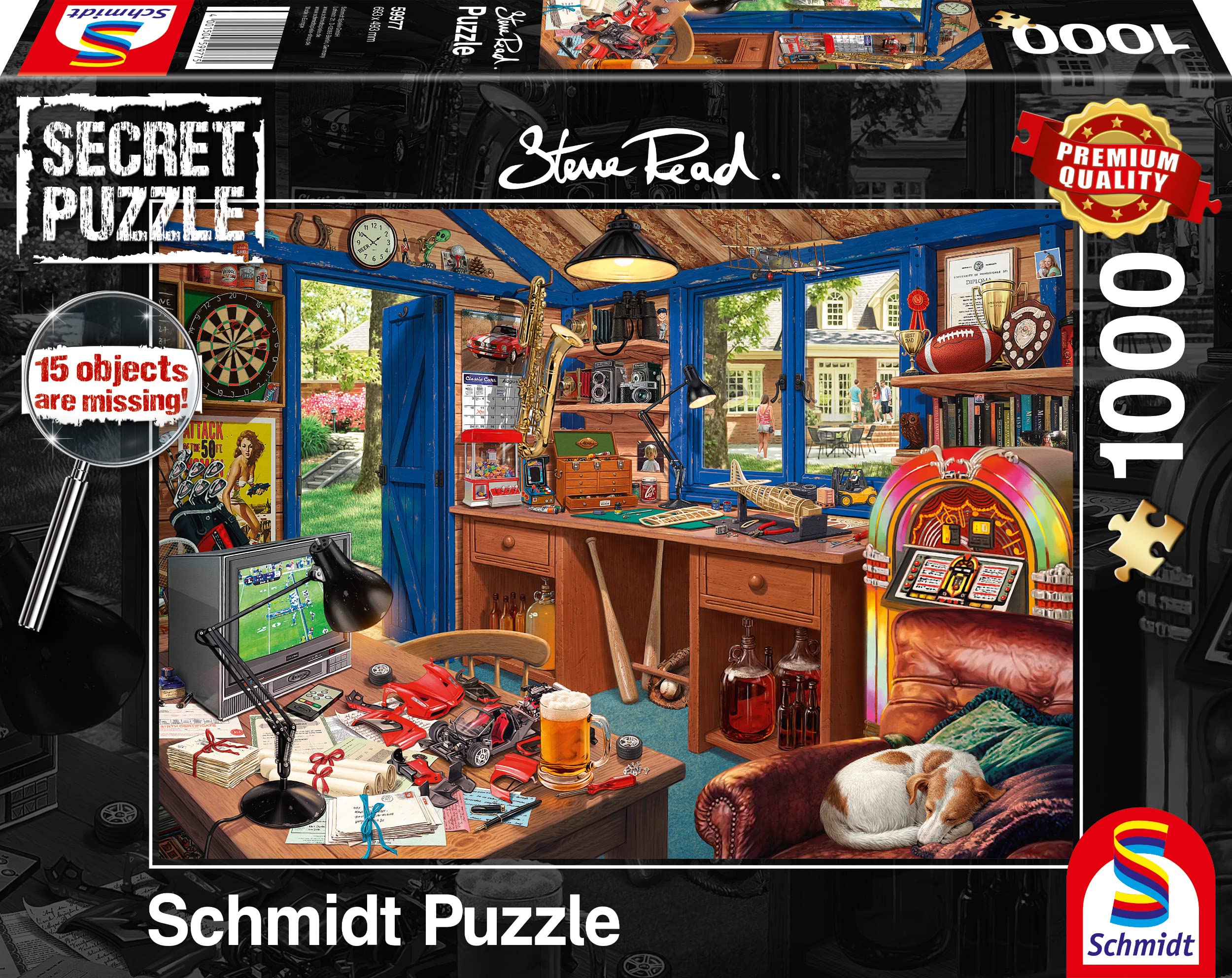schmidt-my-artnoble-secret-puzzle-vaters-werkstatt-1000-teile image 1