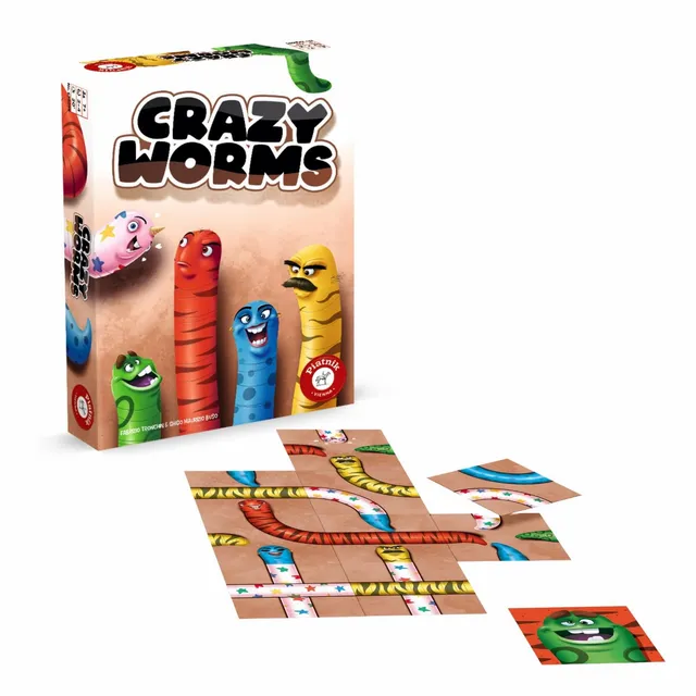 piatnik-crazy-worms-pl-ttchen-legespiel-2-4-spieler-ab-7 image 1