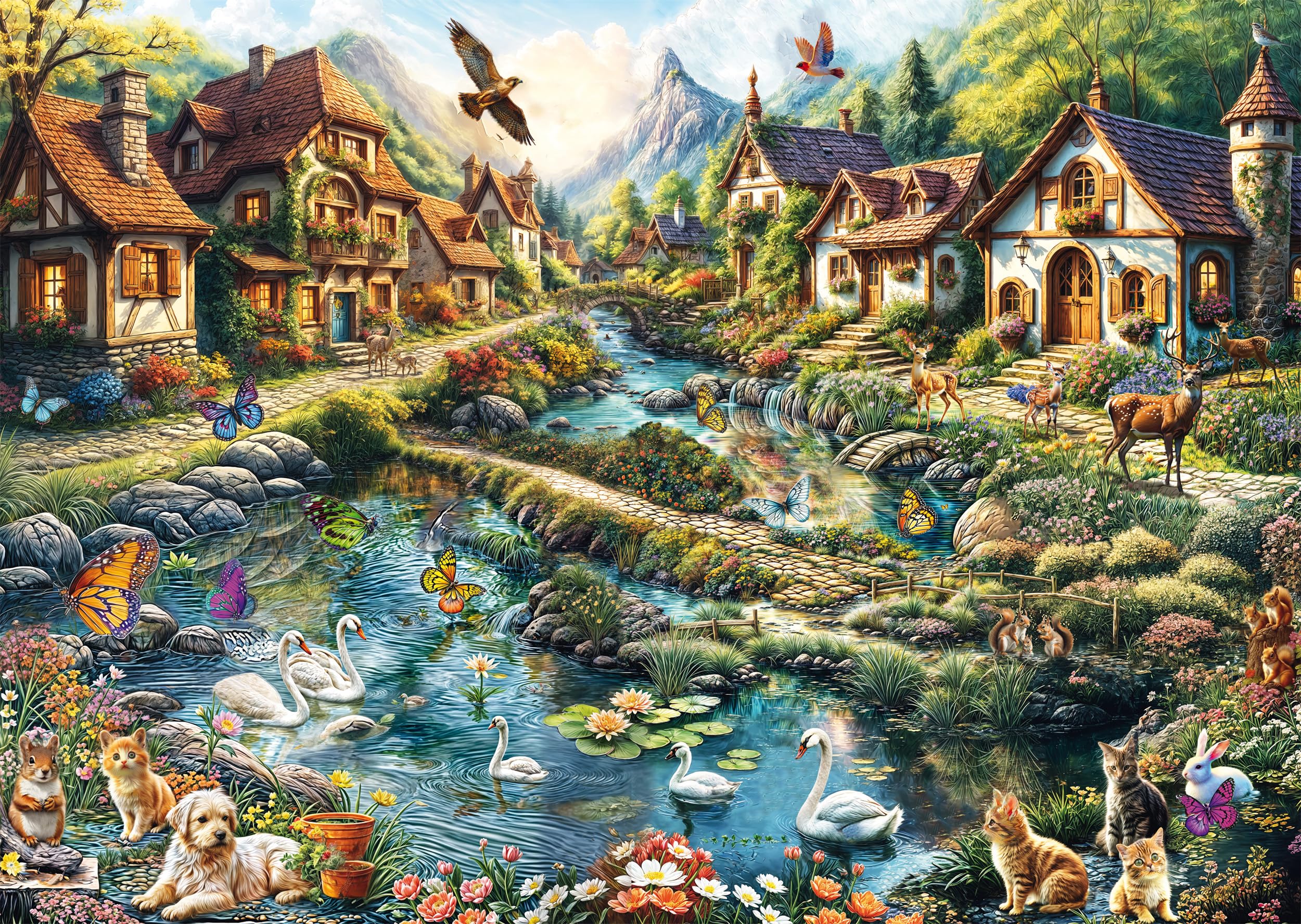 schmidt-thomas-kinkade-d-rfchen-puzzle-1000-teile-58874-ab-12 image 1