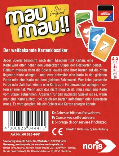 noris-deluxe-mau-mau-klassisch-kartenspiel-110-karten-ab-6-jahren image 8