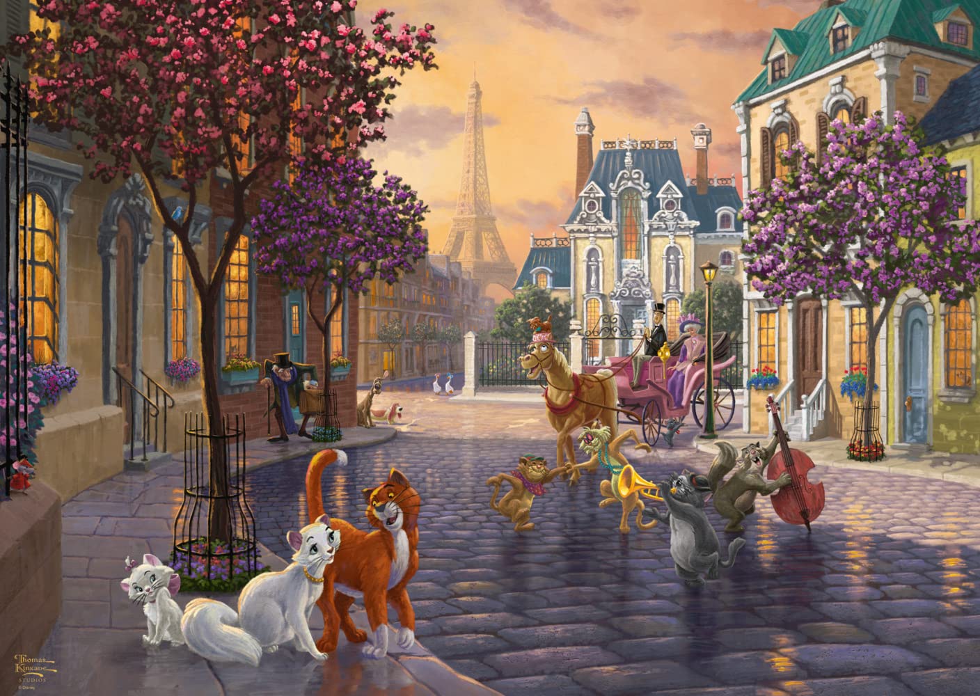 schmidt-spiele-thomas-kinkade-disney-aristocats-puzzle-1000t image 2