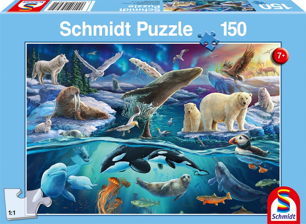 schmidt-spiele-thomas-kinkade-tiere-in-der-arktis-puzzle-150-teile-ab-7 image 4
