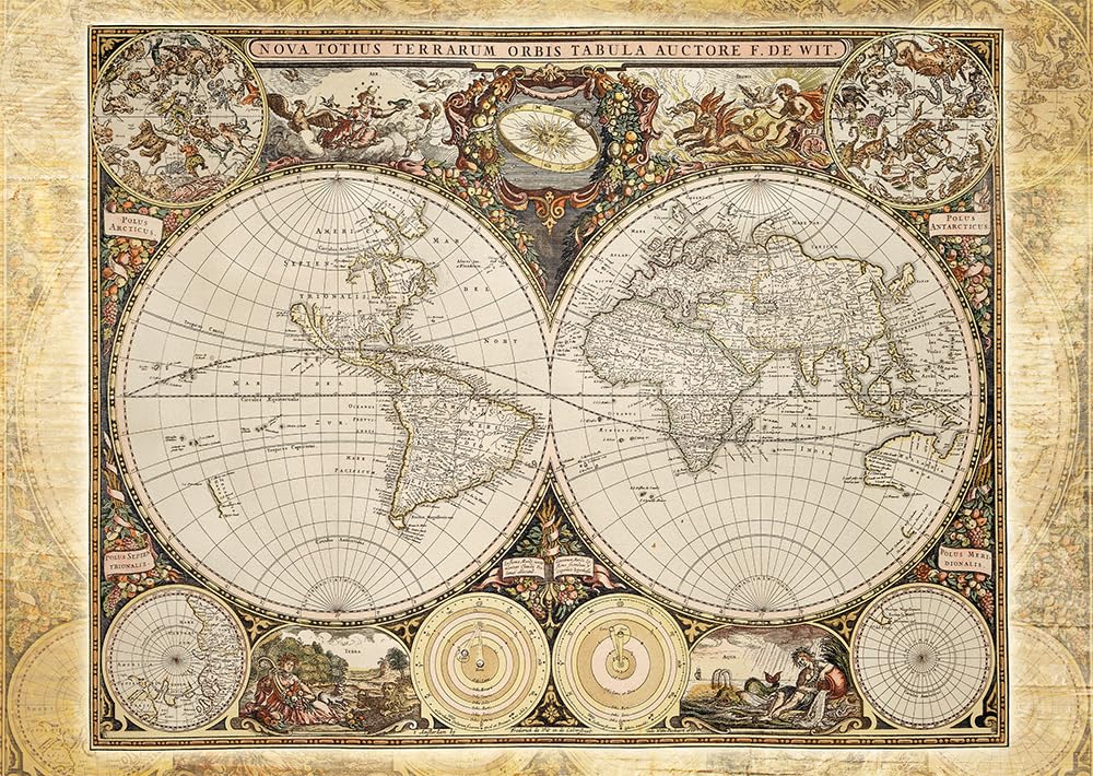 schmidt-58178-historische-weltkarte-puzzle-2000-teile-ab-14 image 1
