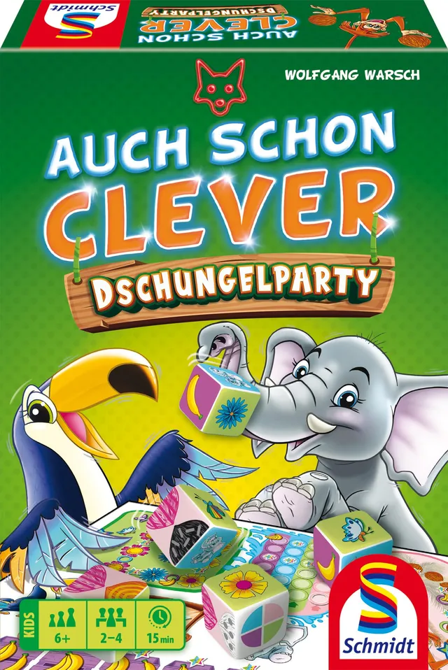 schmidt-spiele-auch-schon-clever-dschungelparty-w-rfelspiel-ab-6 image 1