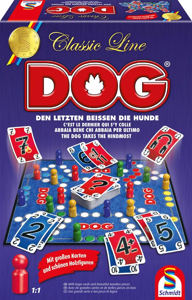 schmidt-spiele-dog-classic-line-taktikspiel-holz-ab-8-jahren image 1