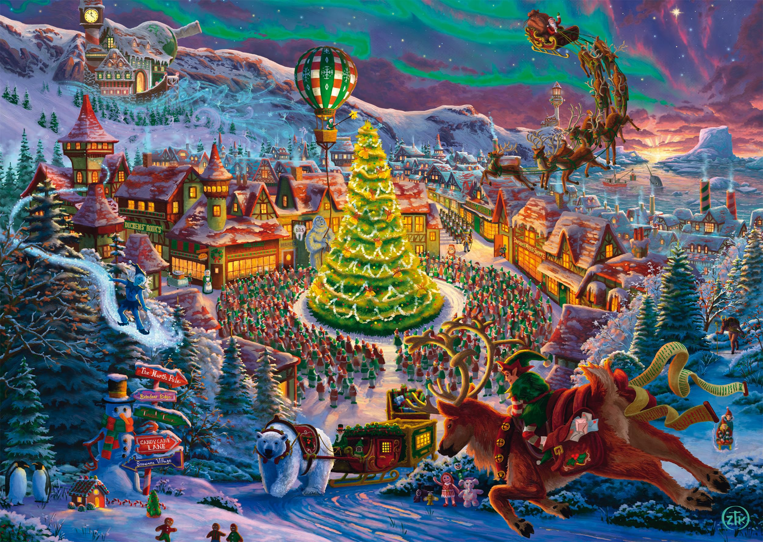 schmidt-spiele-thomas-kinkade-garten-eden-1000-teile-puzzle-matt image 4