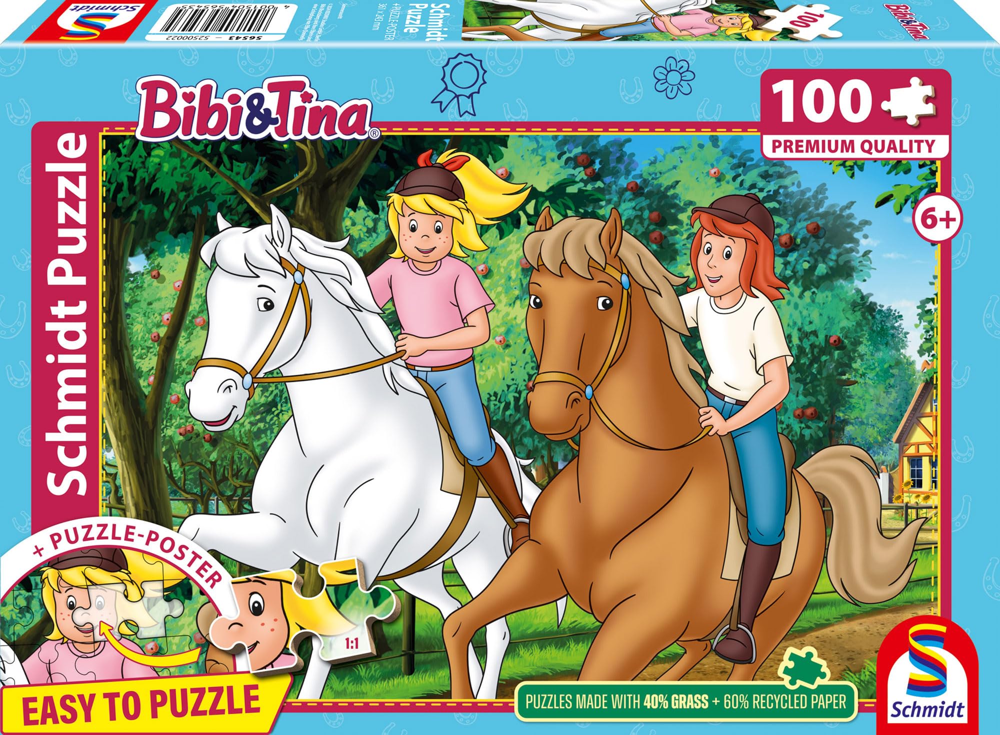 schmidt-bibi-tina-sommerausritt-kinderpuzzle-100-teile image 1