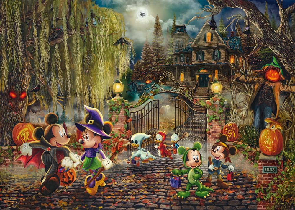 schmidt-thomas-kinkade-disney-mickey-minnie-puzzle-1000-teile image 1