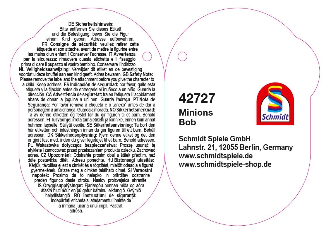 schmidt-sorgenfresser-minions-bob-pl-schfigur-24cm-klein image 2