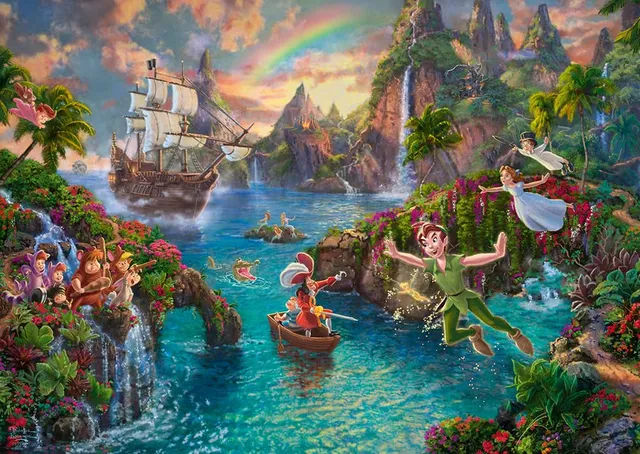 schmidt-spiele-thomas-kinkade-disney-peter-pan-puzzle-1000-teile image 1