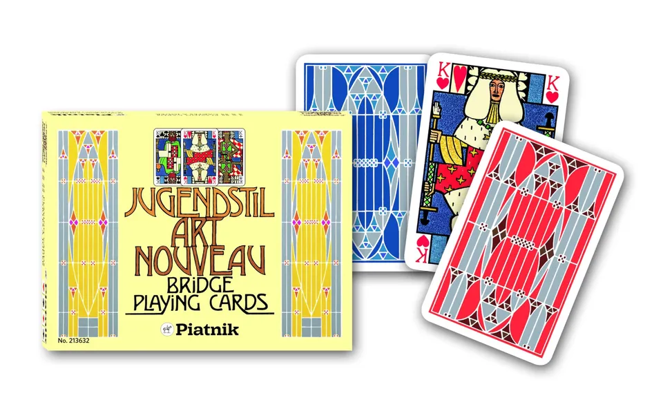 piatnik-ditha-moser-2136-bridgekarten-2x55-jugendstil image 1