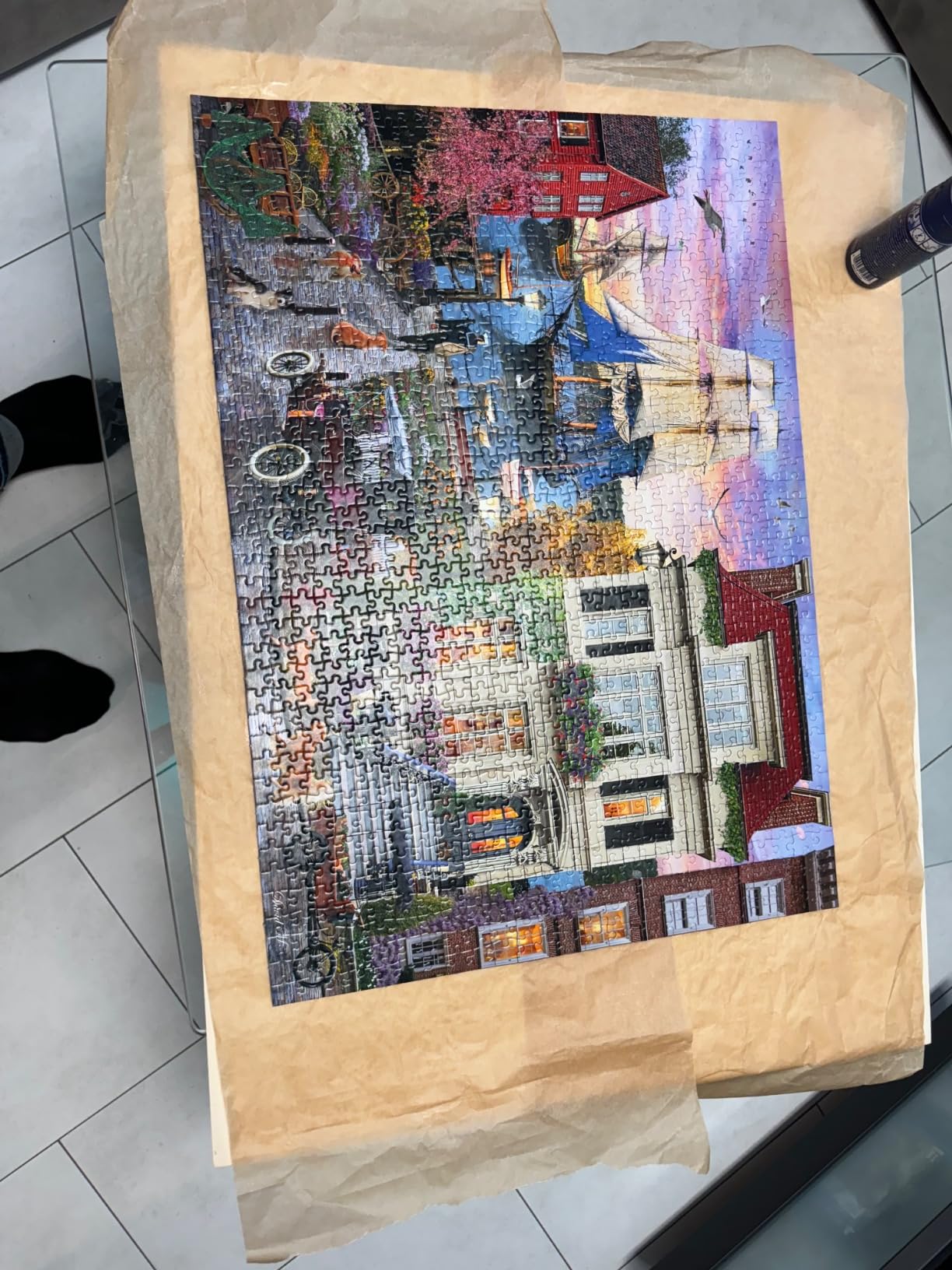 Schönes Hafenbild