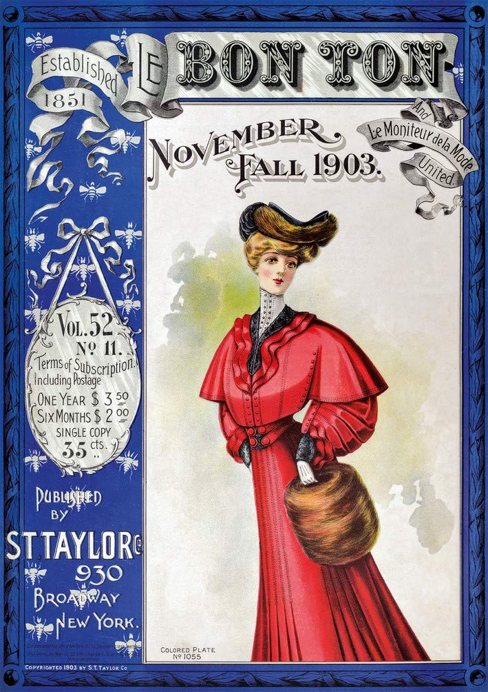 piatnik-bon-ton-magazine-cover-puzzle-1000-teile-retro image 1