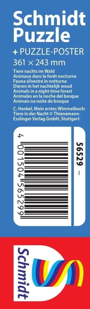 schmidt-spiele-56529-kinderpuzzle-100-teile-tiere-nachts-im-wald image 2