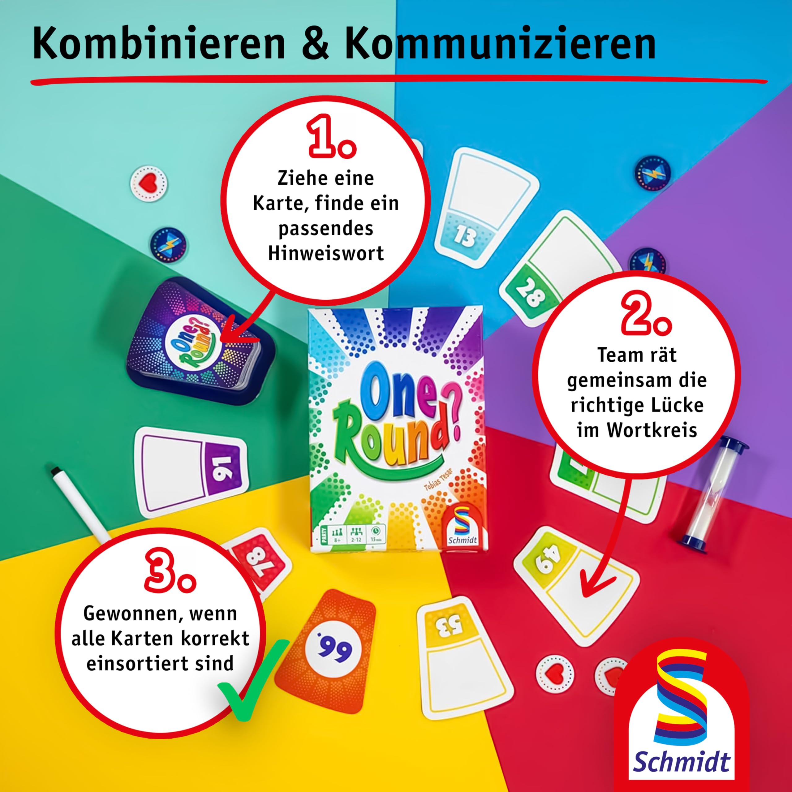 schmidt-spiele-one-round-kartenspiel-kooperativ-2-12-spieler-ab-8jahren image 5