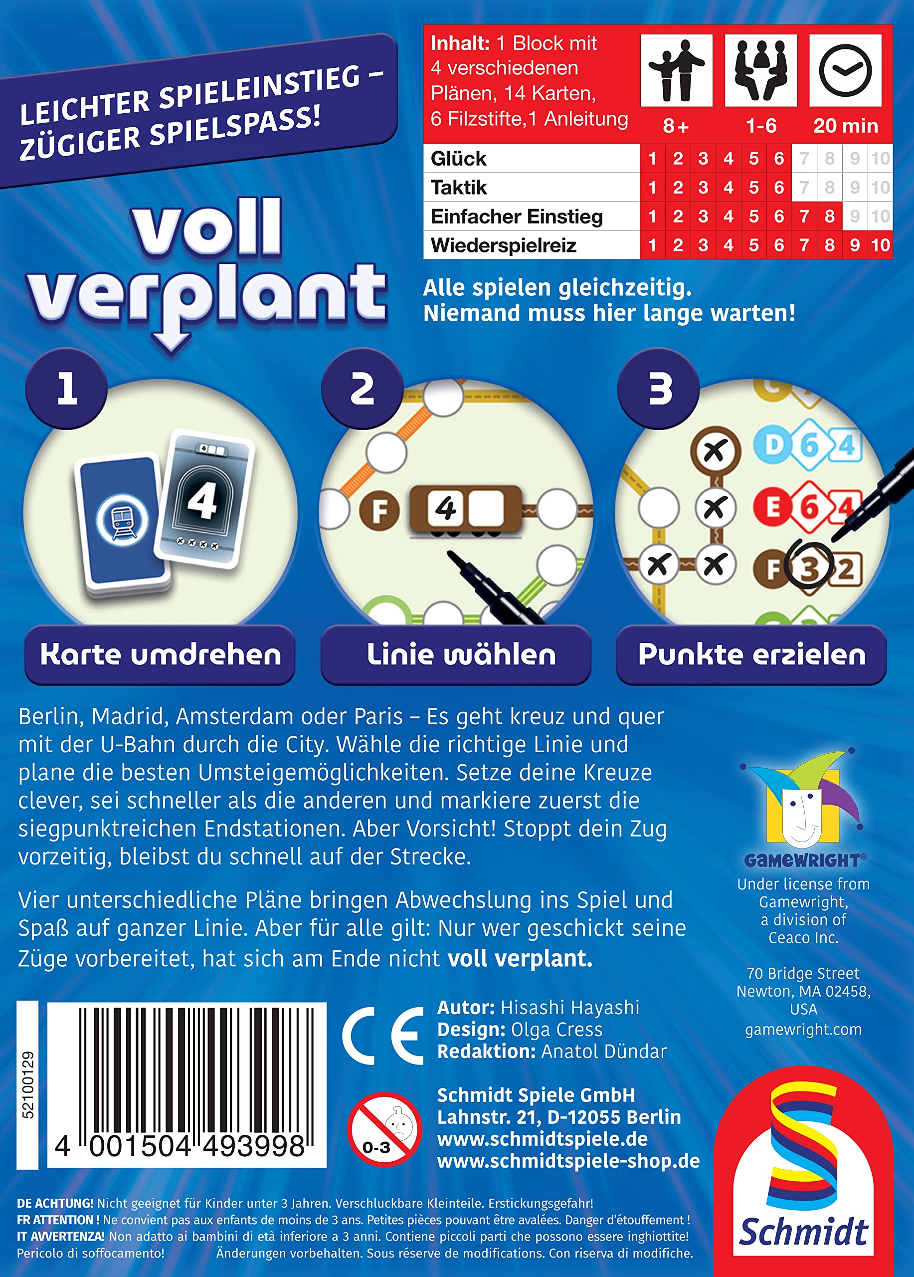 schmidt-spiele-voll-verplant-klein-fein-w-rfelspiel-1-6-spieler image 2