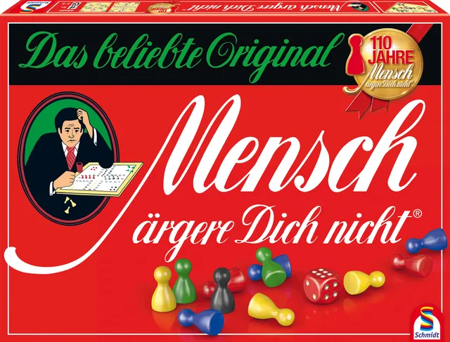 schmidt-spiele-mensch-rgere-dich-nicht-49020-brettspiel-jubil-umsausgabe-holz image 1