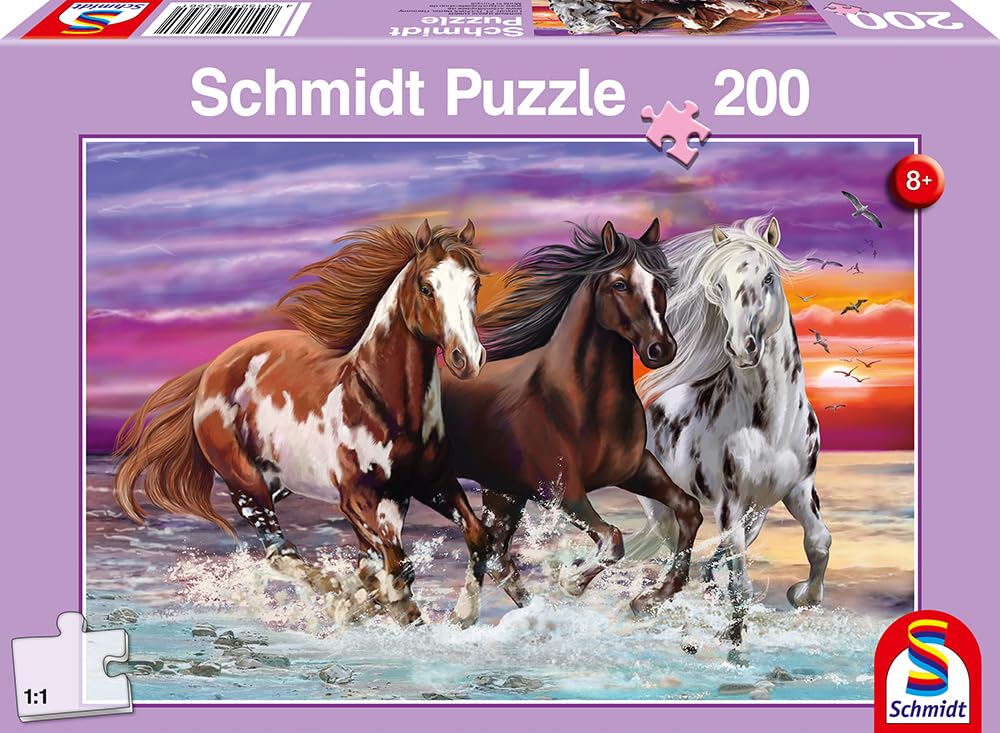 schmidt-spiele-thomas-kinkade-wildes-pferde-trio-puzzle-200-teile-ab-8 image 4