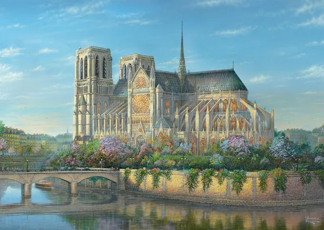 schmidt-thomas-kinkade-58796-notre-dame-puzzle-1000-teile image 1