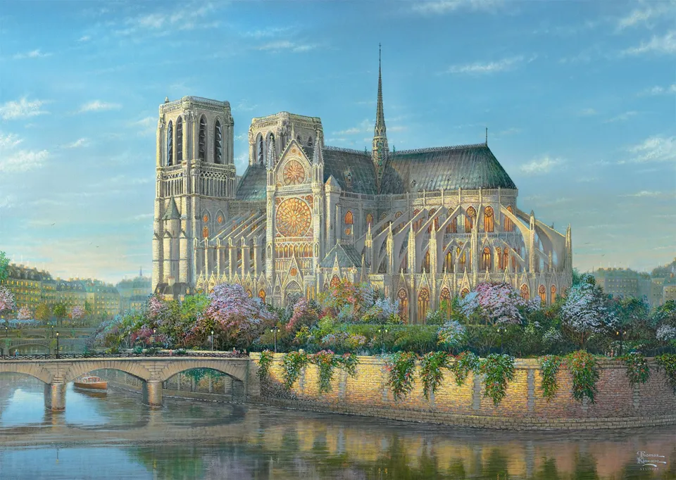 schmidt-thomas-kinkade-58796-notre-dame-puzzle-1000-teile image 1