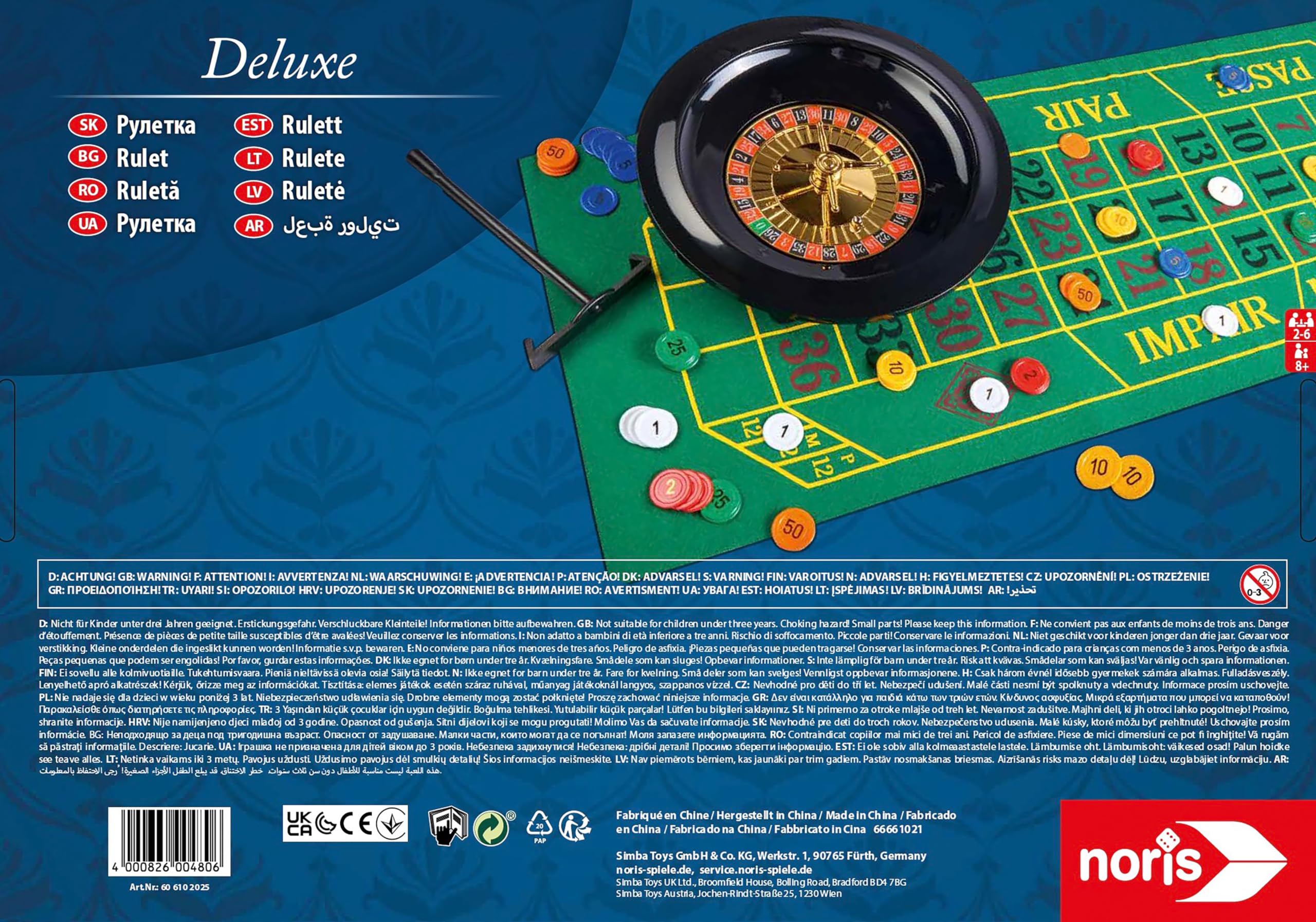 noris-deluxe-roulette-set-25-cm-mit-jetons-ab-6-jahren image 2